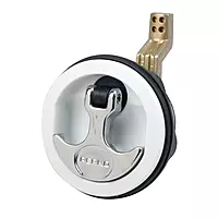 Perko Surface Mount & Latch - White Body, Chrome Handle, Offset Cam Bar, 3/4" - 2-3/8"
