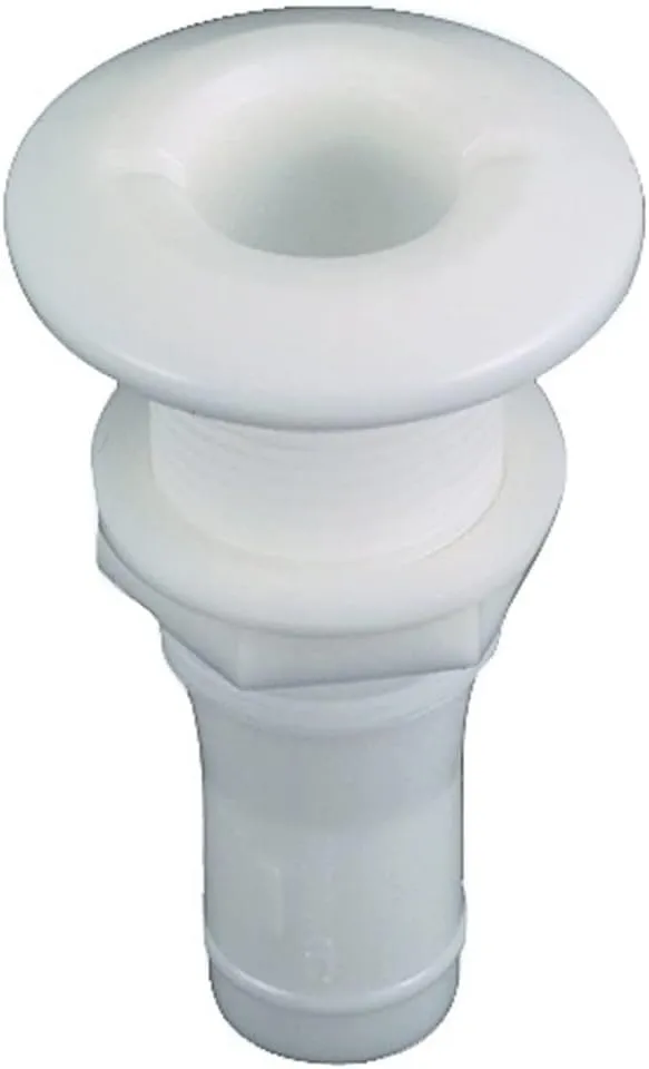 Perko Thru-Hull Connections - 1/2" White Plastic