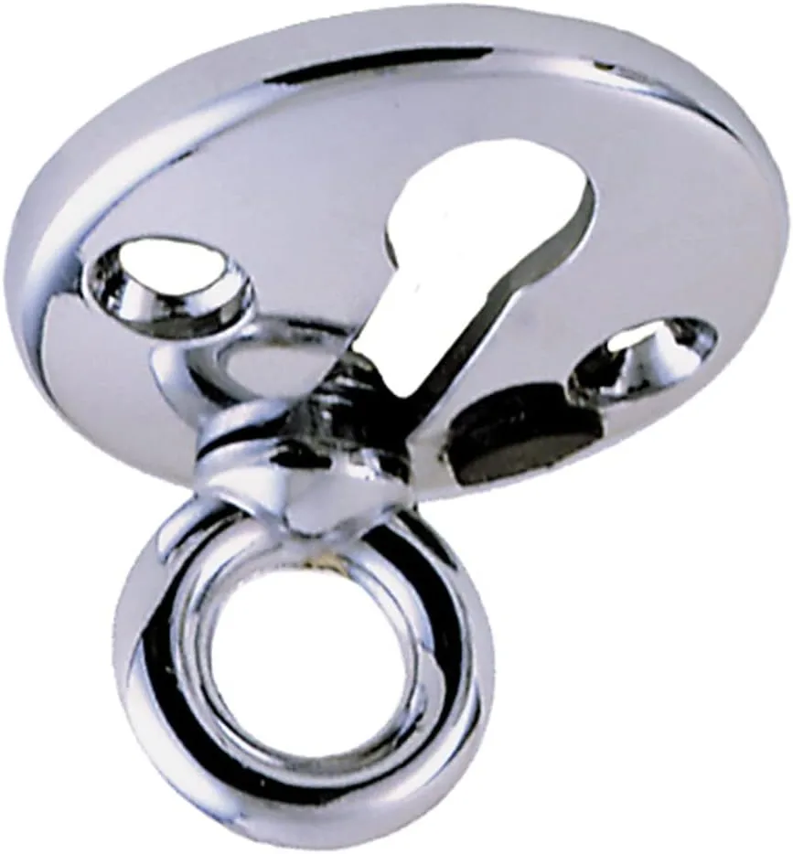 Perko 1299DP0CHR Chrome-Plated Fender Lock - 3/8" Eye x 1-1/2" OD Flange