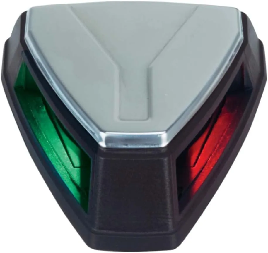 Perko 12V LED Bi-Color Navigation Light - Black/Stainless Steel