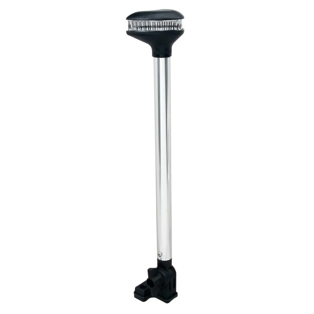 Perko 1639DP0CHR 12V LED Stealth Series Fold Down White All-Round Light - Vertical Mount