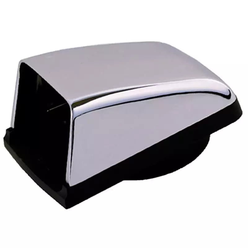 PERKO 1312DP0CHR Chromalex Cowl Vent - 3" Duct - Chrome Plated Zinc