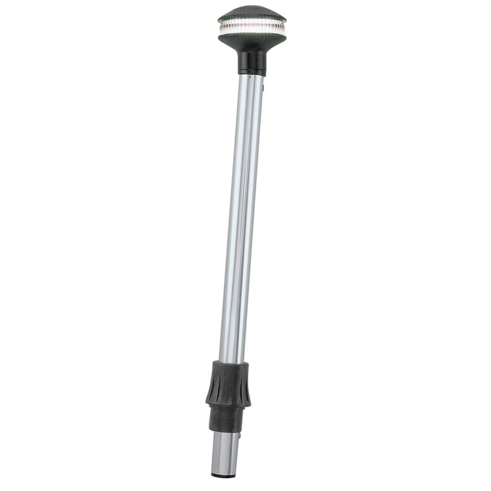 Perko 1440DP5CHR Inland-Series Reduced Glare White All-Round Pole Light - 42" Height, 0° Rake