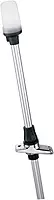 Perko 1611DP2CHR Telescoping White All-Round Pole Light with Base - 20.25" Height