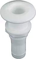 Perko 3/4" Thru-Hull Fitting for Hose - White Plastic, Made in the USA