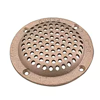 Perko 3-1/2" Round Bronze Strainer MADE IN THE USA