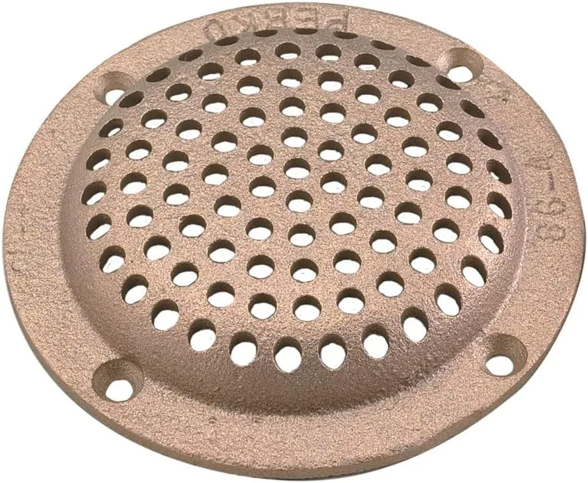 Perko 3-1/2" Round Bronze Strainer MADE IN THE USA