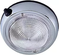 Perko Surface Mount Dome Light - 6" O.D.(5" Lens) - Chrome Plated