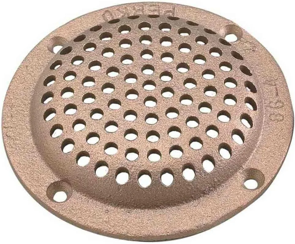 Perko 6" Round Bronze Strainer Made in The USA