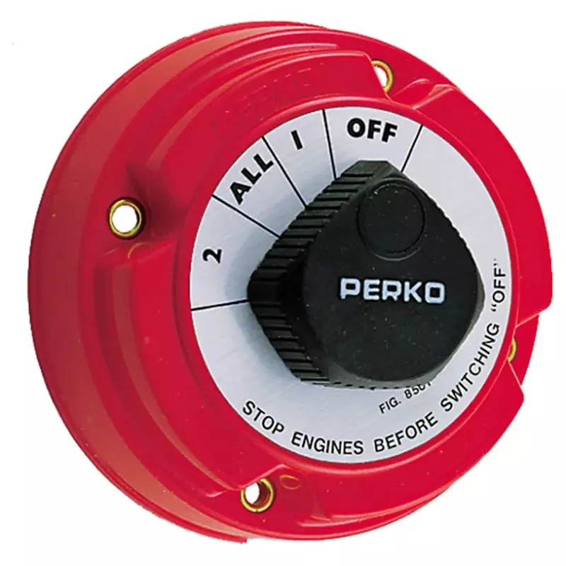 Perko 8501DP Medium Duty Battery Selector Switch - 250A Continuous (Red)