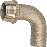Perko 1-1/4" Pipe to Hose Adapter 90 Degree Bronze MADE IN THE USA
