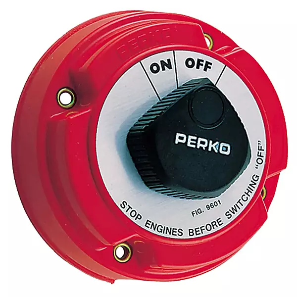 Perko Medium Duty Battery Disconnect Shut Off/On - 250 Amp Continuous, 12-32VDC