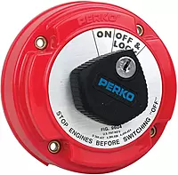Perko Medium Duty Main Battery Disconnect Switch w/Alternator Field Disconnect & Key Lock