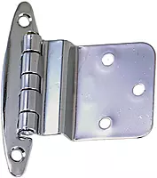 Perko Chrome Plated Brass 3/8" Inset Hinges