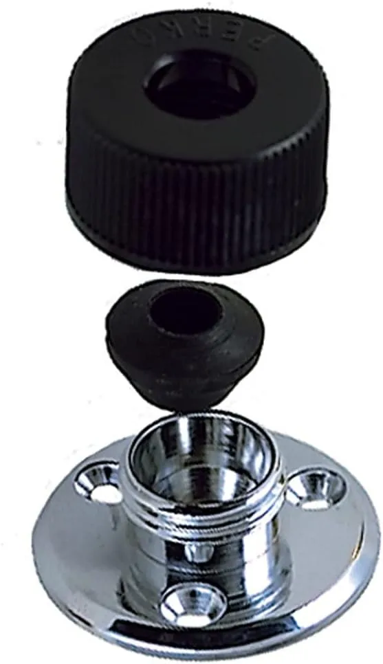 Perko 0424DP0CHR Chrome Plated Brass Watertight Cable Outlet