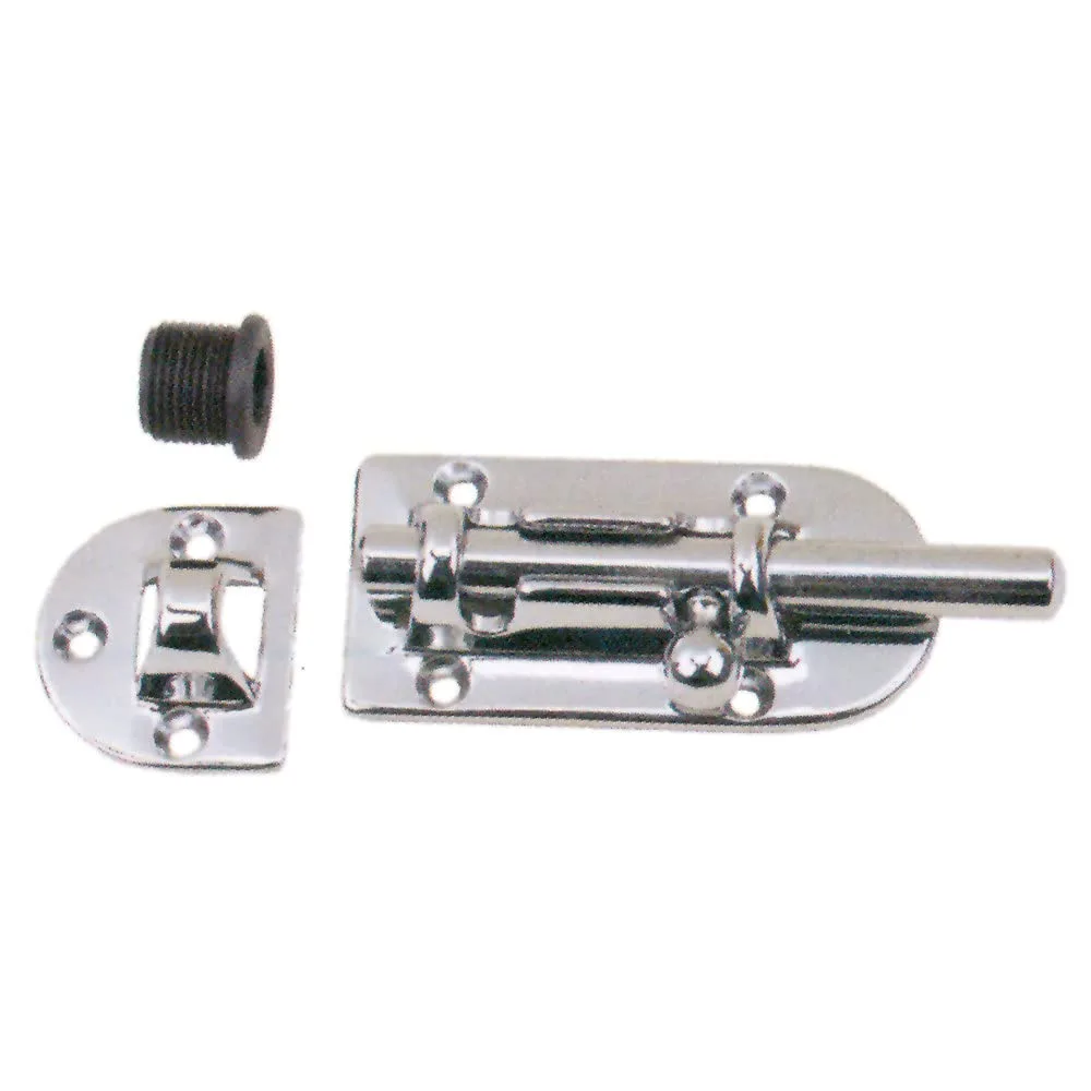 Perko 0947DP1CHR Chrome-Plated Bronze 3/8"" Barrel Bolt - 3-7/16"" x 1-7/16""", Steel