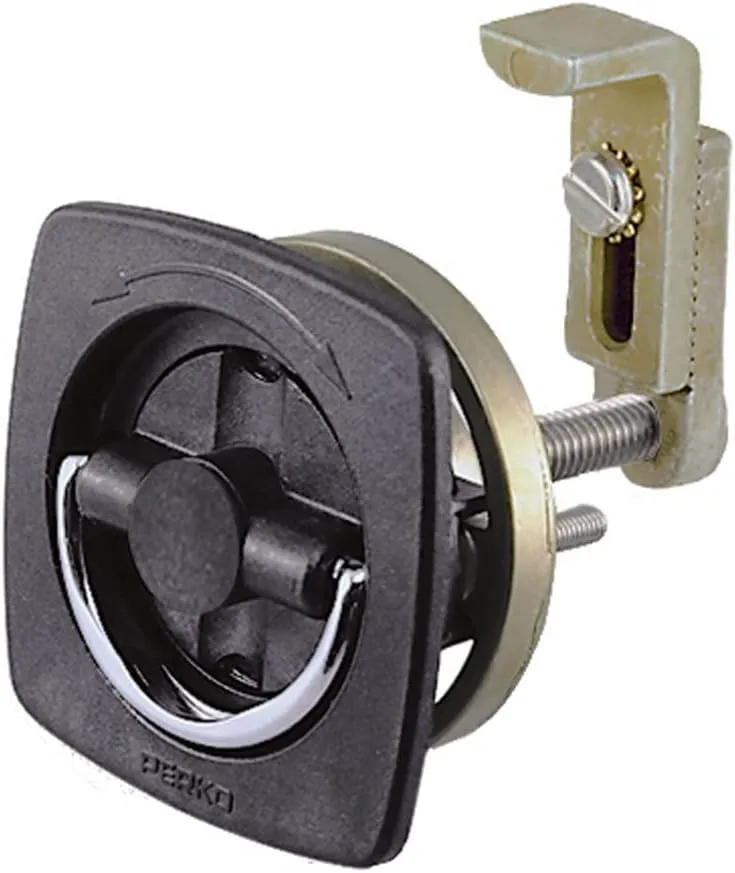 Perko Flush Latch - Non-Locking - 2.5" x 2.5" w/Offset Adjustable Cam Bar