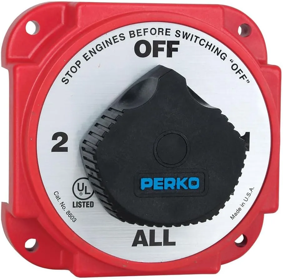Perko Heavy Duty Battery Selector Switch w/Alternator Field Disconnect