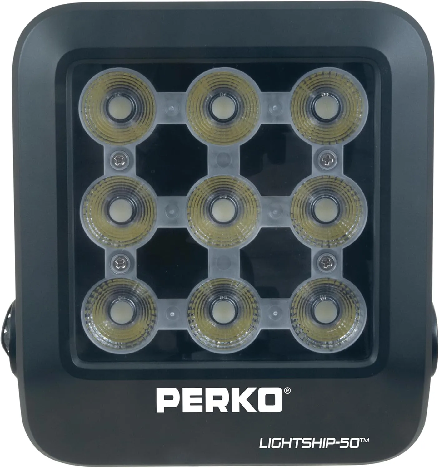 Perko 1643050S0B Lightship 50 High Performance LED Spotlight - 7,500 Lumens, Black