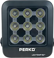 Perko 1643050F0B Lightship 50 High Performance LED Floodlight - 7,500 Lumens, Black