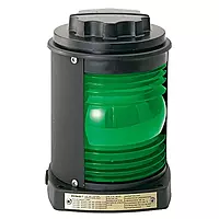 Perko Side Light - Black Plastic, Green Lens