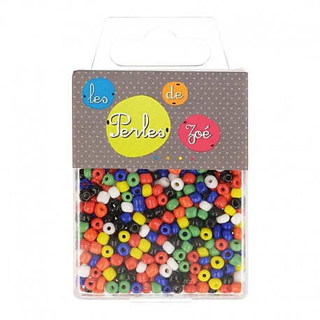 Perline di vetro colorate sc. 40 gr Colori Vivaci Perline di vetro colorate sc. 40 gr Colori Vivaci