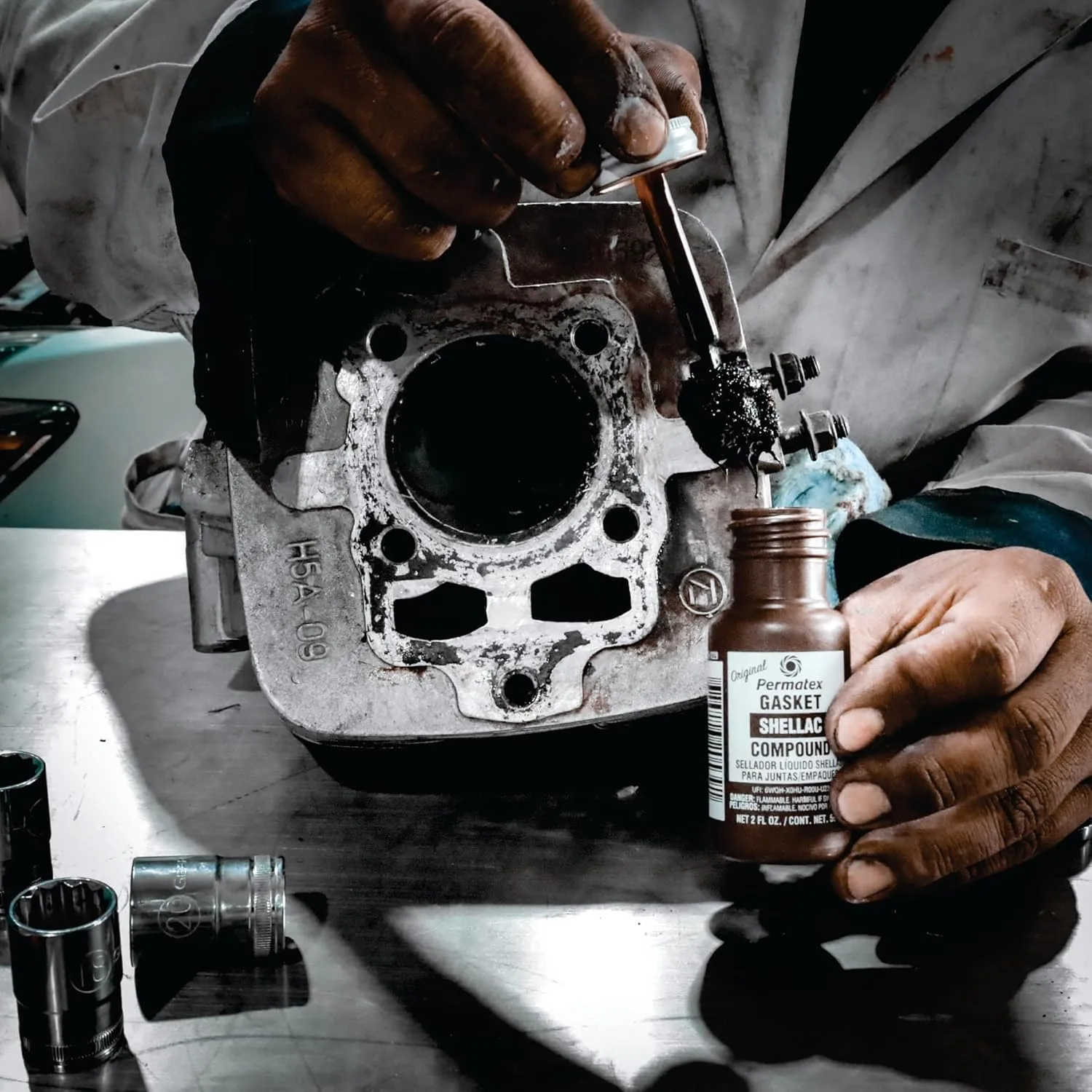 Permatex 20539 Indian Head Gasket Shellac Compound, 2 oz. 2 Ounce