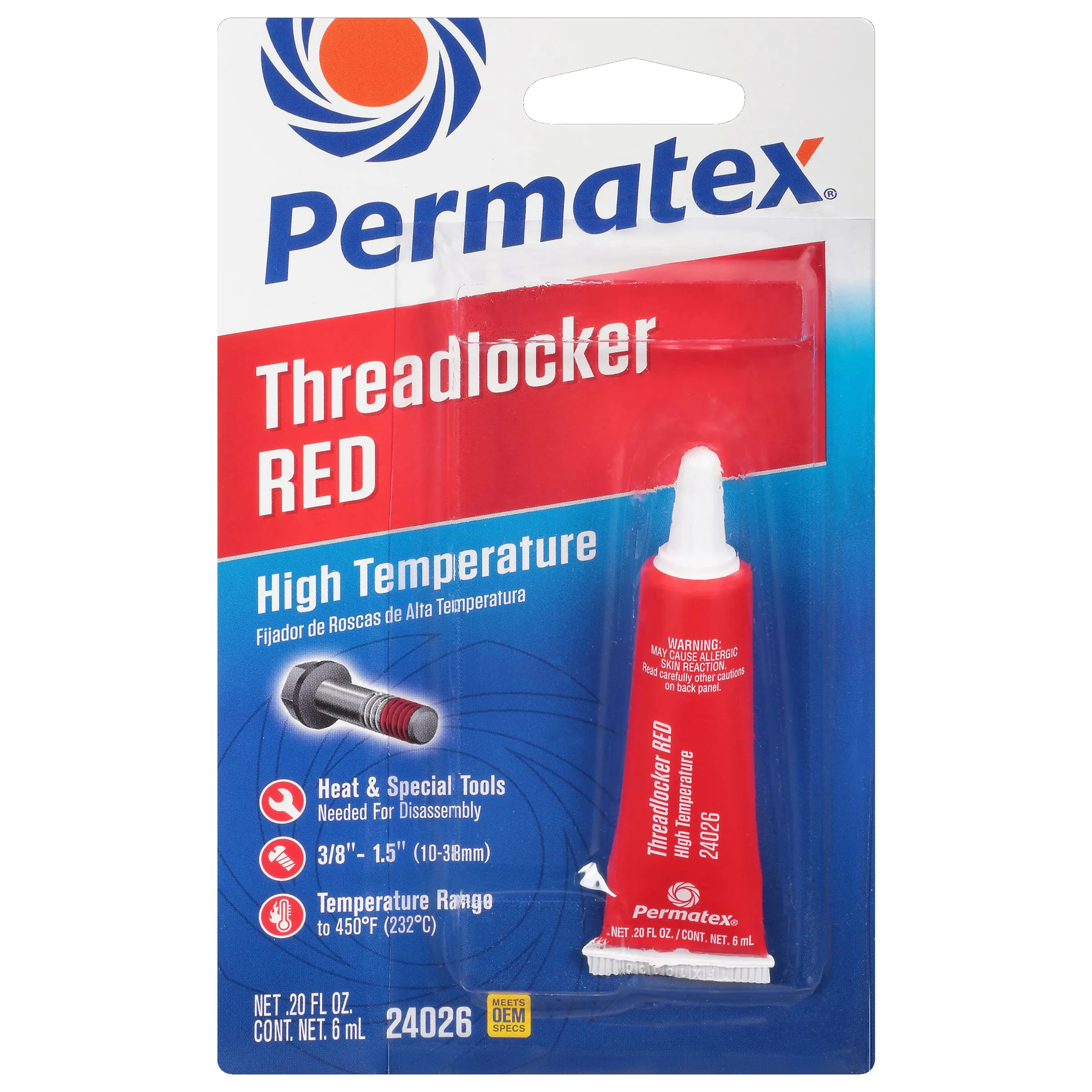 Permatex Devcon High Strength Threadlocker Red
