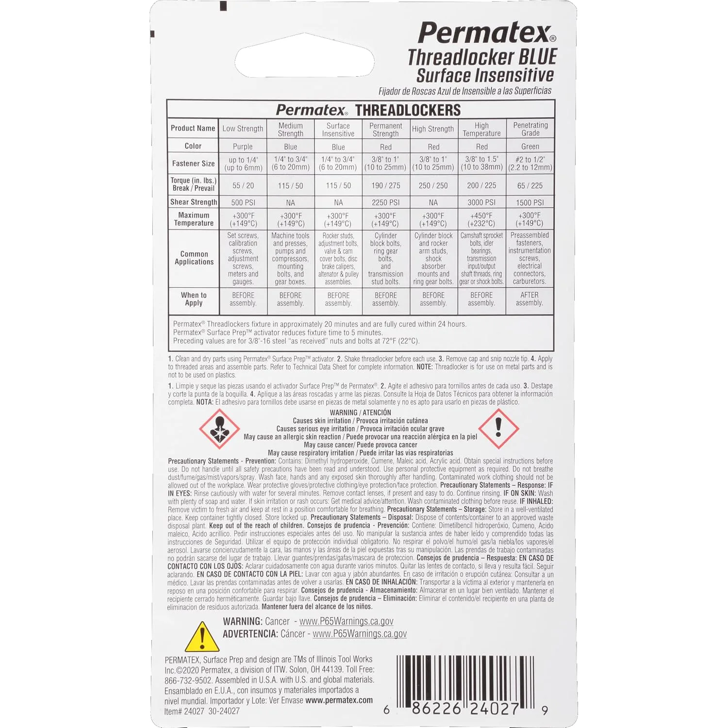 Permatex Medium Strength Threadlocker Blue Thread Lock & Screw Glue