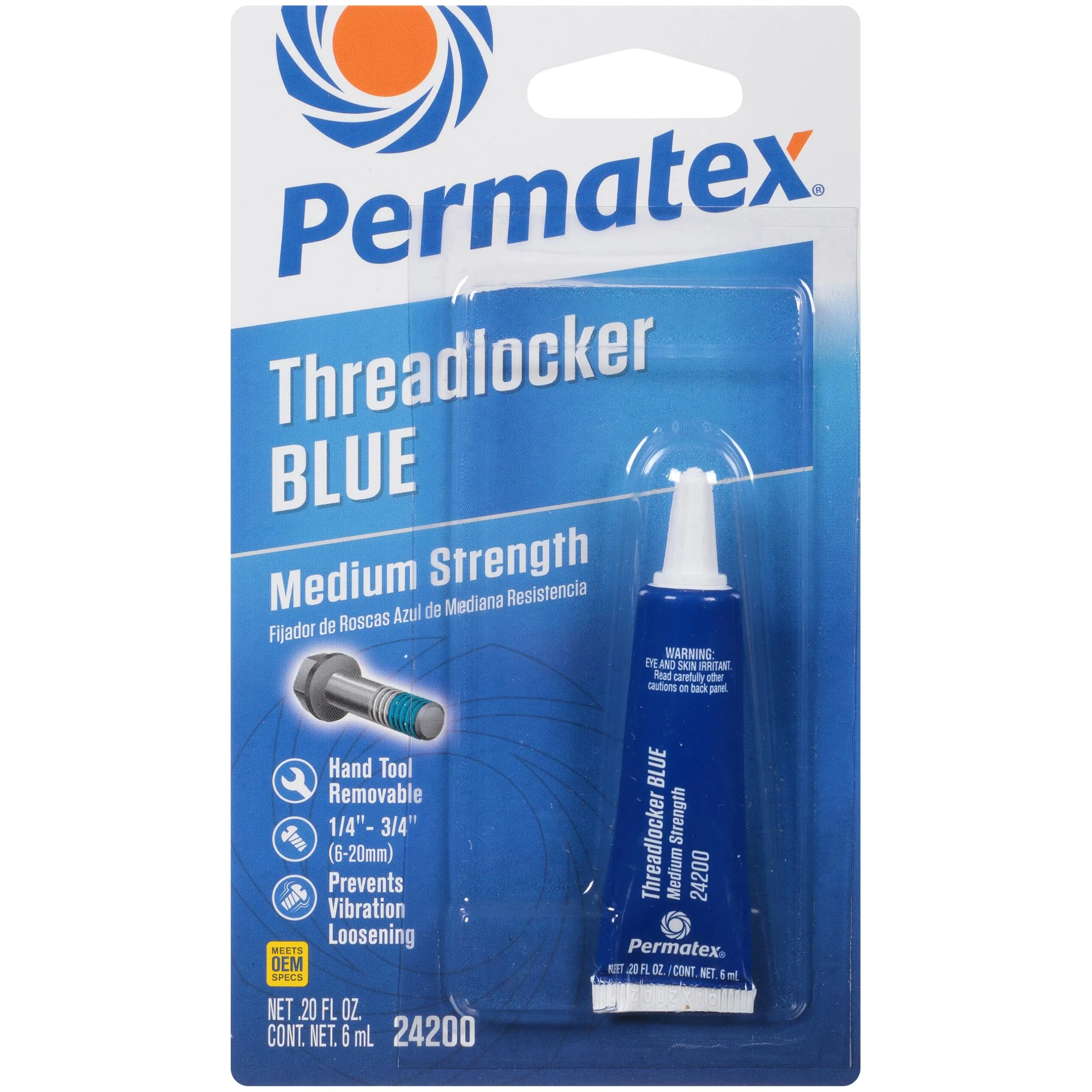 Permatex Medium Strength Threadlocker Blue Thread Lock & Screw Glue