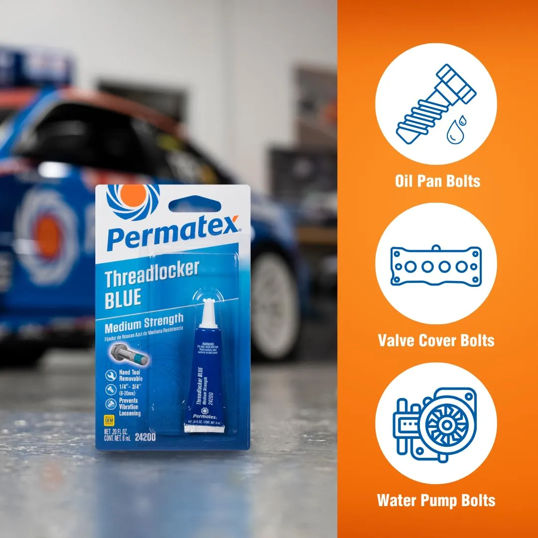 Permatex Medium Strength Threadlocker Blue Thread Lock & Screw Glue