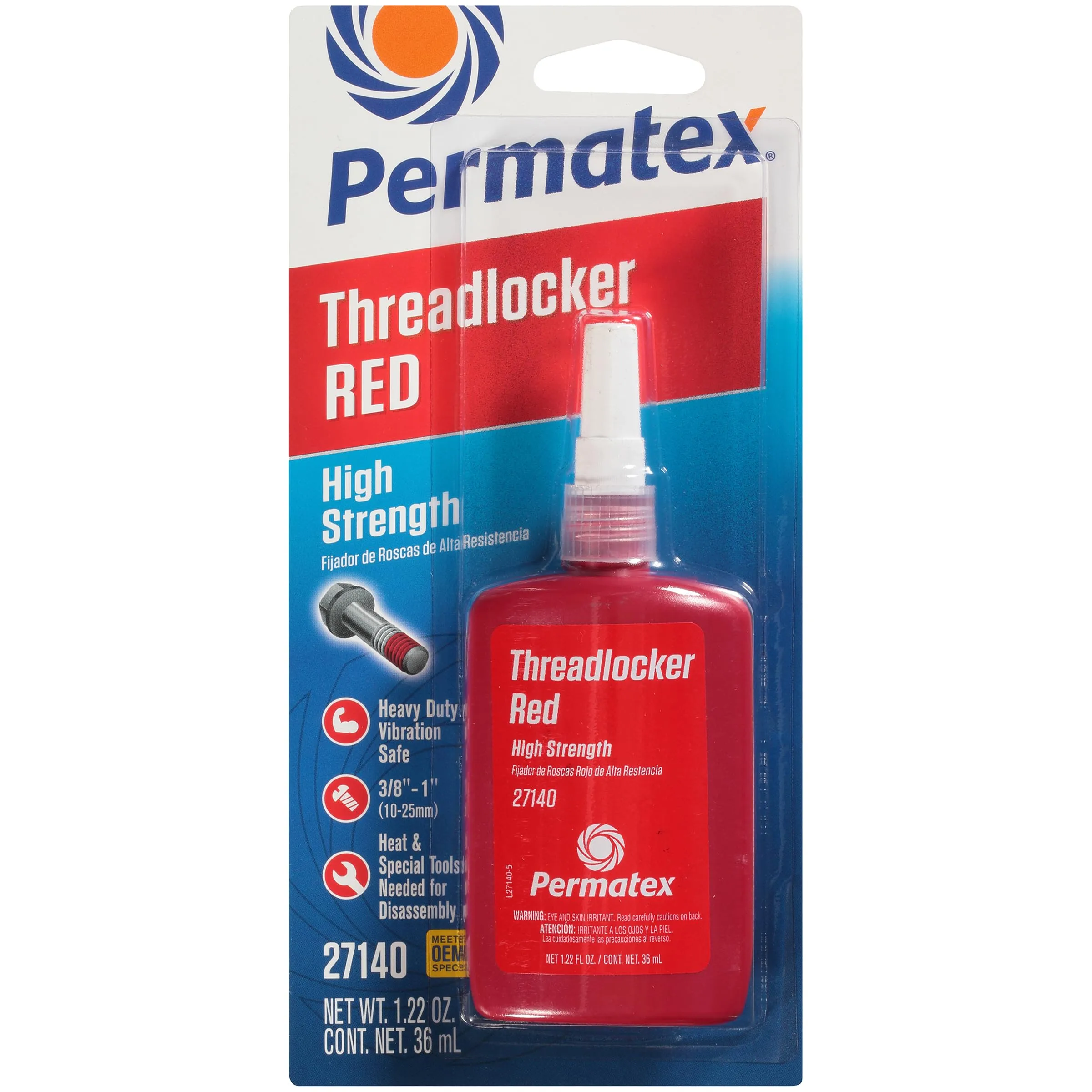 Permatex Devcon High Strength Threadlocker Red