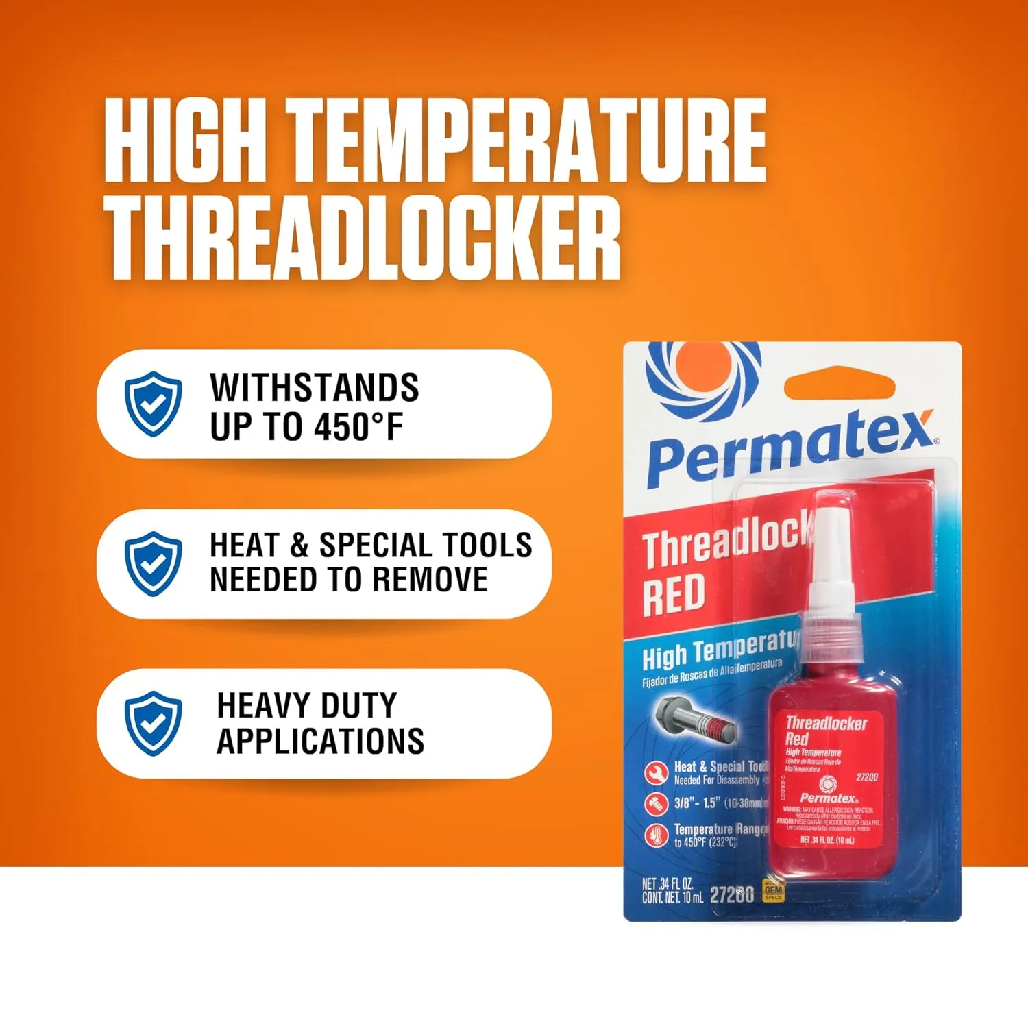 Permatex Devcon High Strength Threadlocker Red