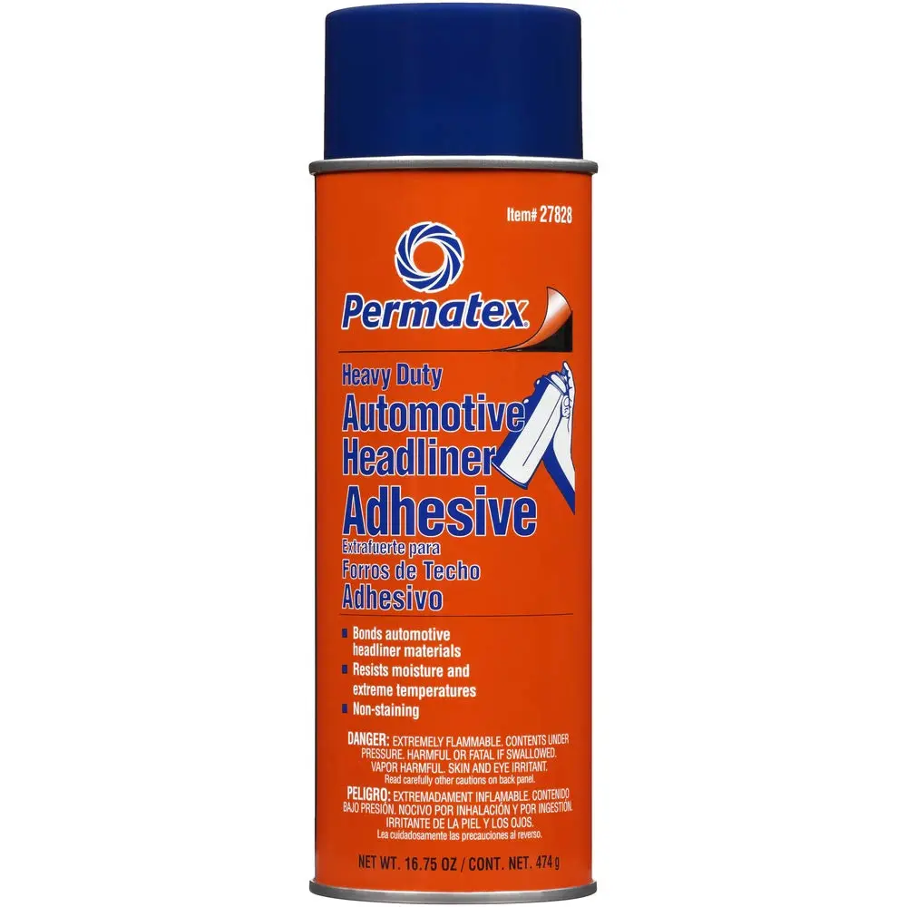 Permatex 27828 Body Shop Heavy Duty Headliner and Carpet Adhesive, 16.75 oz Aerosol Can