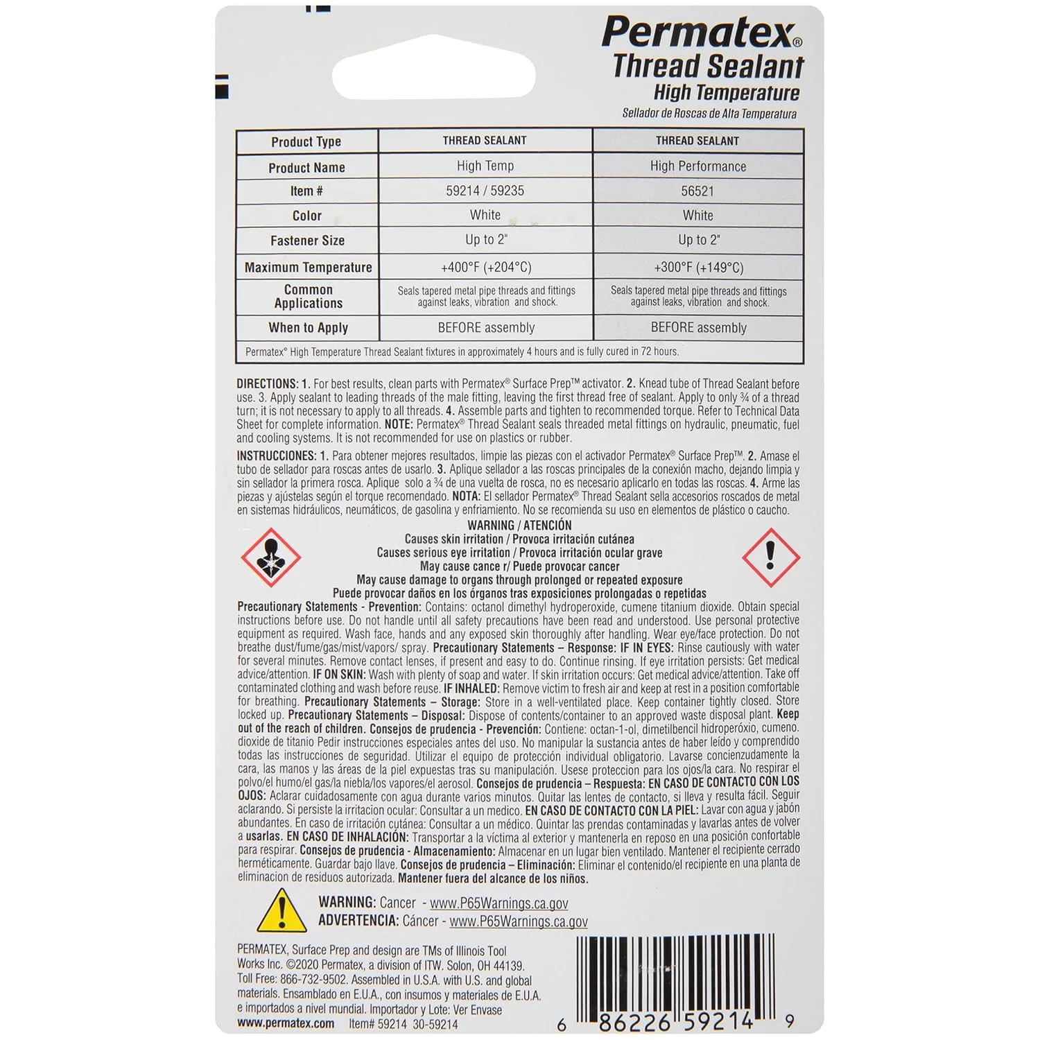 Permatex High Temperature Thread Sealant