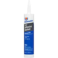 Permatex 80855 Clear RTV Silicone Adhesive Sealant, Waterproof, 11 oz.