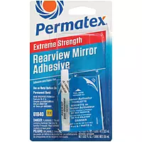 Permatex 81840 Extreme Rearview Mirror Profressional Strength Adhesive Kit, single unit 1 Count (Pack of 1)