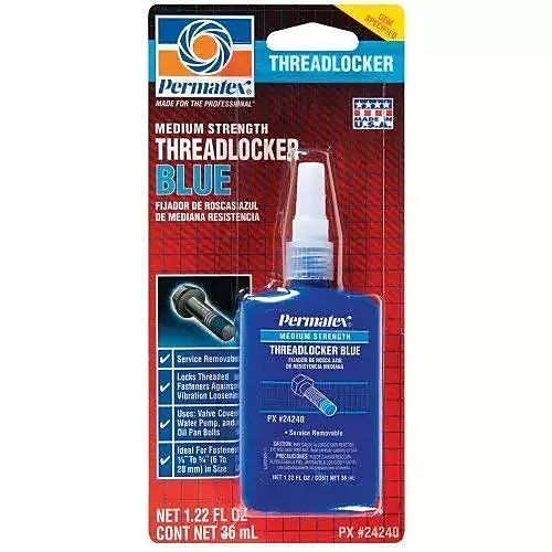Permatex Threadlocker 1.22 Oz. Blue