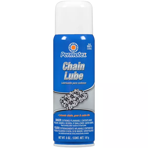 Permatex 80075 Chain Lube, 5 oz. aerosol can, Aerosol Can 5 Ounce Aerosol Can
