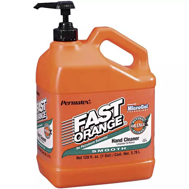 Fast Orange Smooth Lotion Hand Cleaners, Citrus, Bottle w/Pump, 1 gal