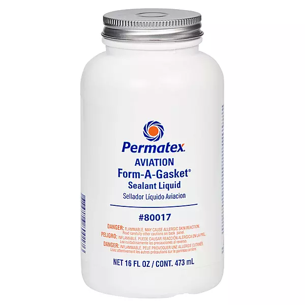 Permatex 80017 Aviation Form-A-Gasket No. 3 Sealant, 16 oz. , Brown