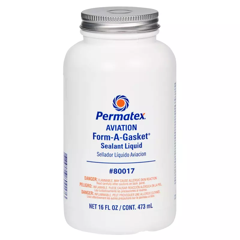 Permatex 80017 Aviation Form-A-Gasket No. 3 Sealant, 16 oz. , Brown