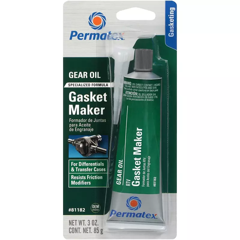 Permatex 81182 Gear Oil RTV Gasket Maker, 3 oz (Packaging May Vary)