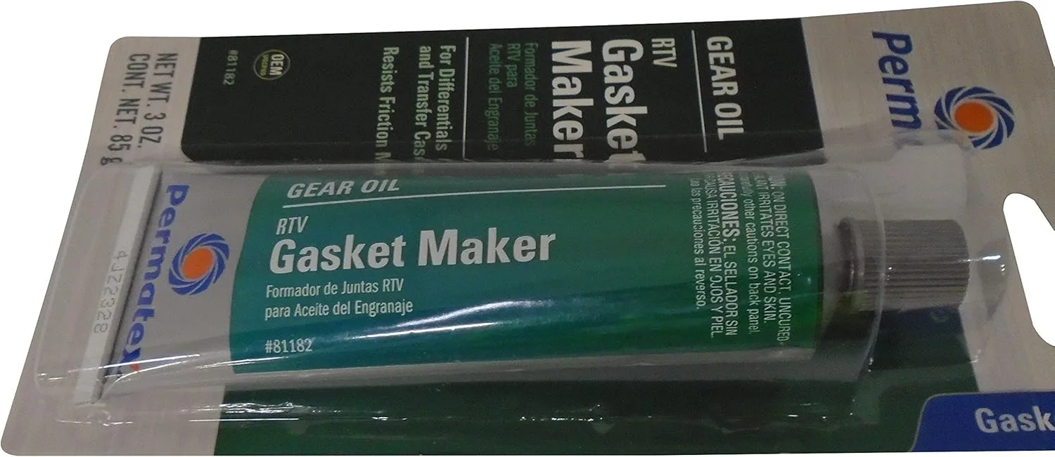 Permatex 81182 Gear Oil RTV Gasket Maker, 3 oz (Packaging May Vary)