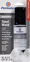 Permatex 25909 Liquid Metal Filler, 3.5 oz. + 84109 PermaPoxy 4 Minute Multi-Metal Epoxy, 0.84 oz.