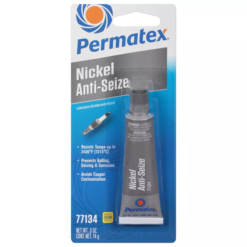 Permatex 77134 Nickel Anti-Seize Lubricant, .5 oz Tube Pack of 1