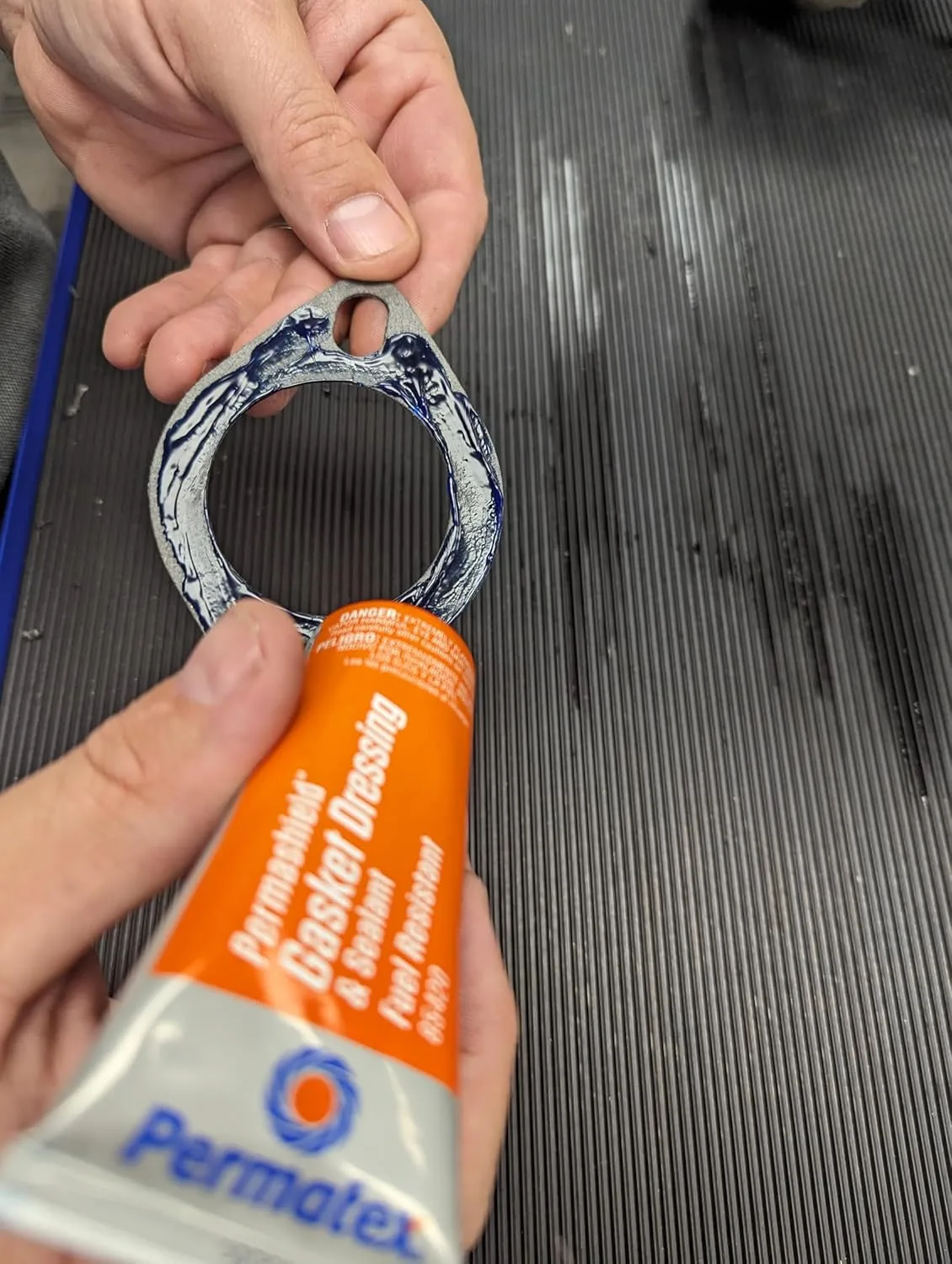 Permatex 85420 Permashield Fuel Resistant Gasket Dressing & Sealant, 2 oz Tube, Orange
