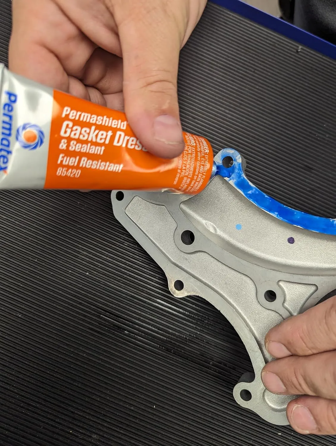 Permatex 85420 Permashield Fuel Resistant Gasket Dressing & Sealant, 2 oz Tube, Orange