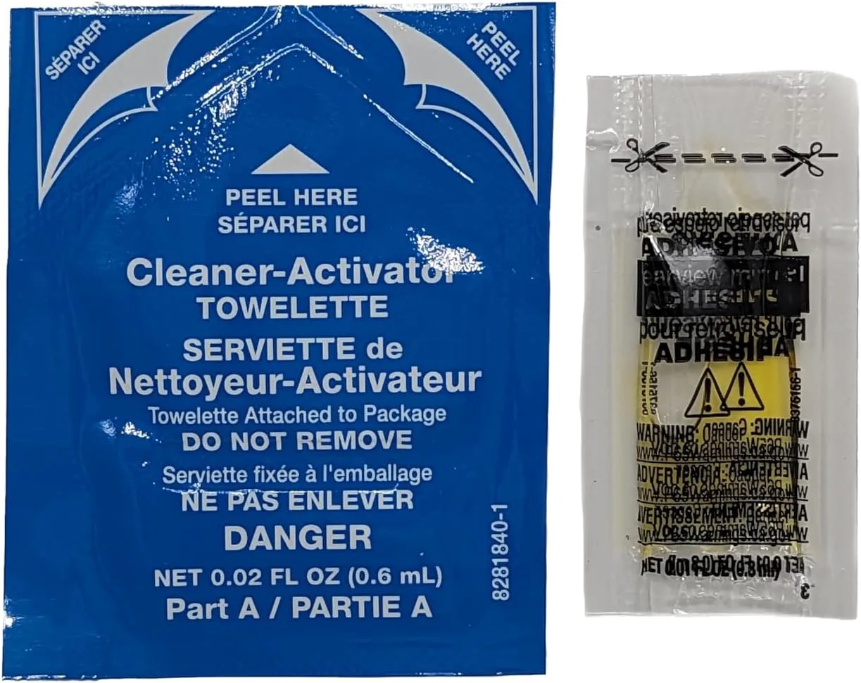Permatex Rearview Mirror Adhesive, Adhesive .3ml/Primer .6ml (81844)