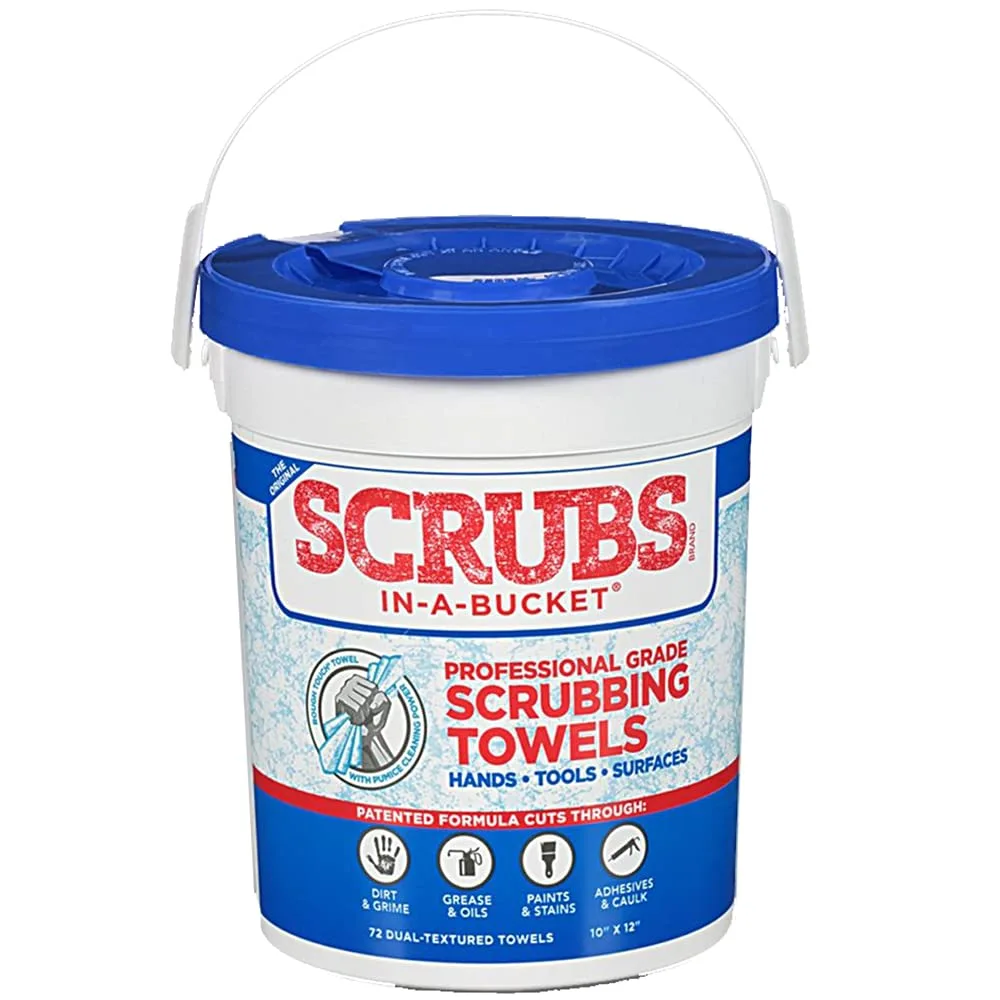 Permatex Scrubs In A Bucket - 72 Count